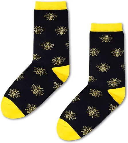 Miniatura 3 de HAPPYPOP Calcetines novedosos Bulldog Corgi de pollo, divertidos regalos de dinosaurio de perro salchicha de abeja para amantes de los animales