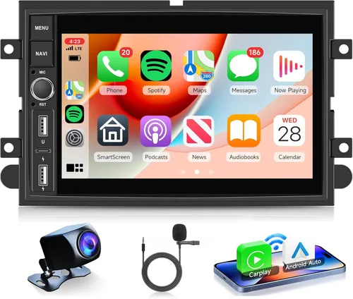 4Core 2G+64G Android Radio de coche estéreo para Ford F150 F250 F350 E250 E350 2004-2014 con tipo C, Rimoody Wireless Carplay Android Auto pantalla