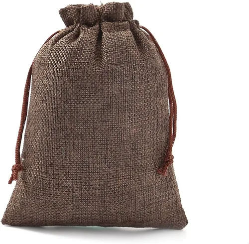 Miniatura 11 de 25 bolsas de arpillera con cordón, bolsa de regalo naranja con cordón, bolsa de joyería, bolsas de arpillera para recuerdos de fiesta de boda