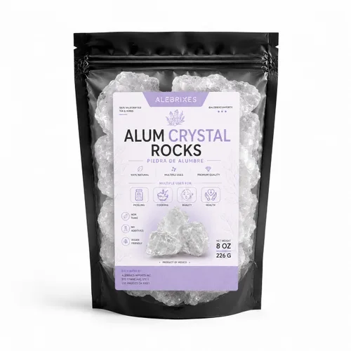 Miniatura 7 de Rocas de piedra de alumbre Bloques de cristal de alumbre blanco Piedra De Alumbre Natural Entera Desodorante natural y antitranspirante