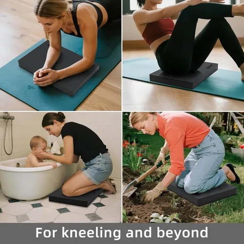 Miniatura 4 de Estera de yoga para rodillas, 3.8 cm de espesor, para push-ups de rodillas, soporte para plancha y rodillas/codos de yoga, proporciona amortiguación