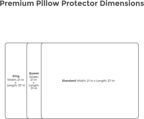 Miniatura 6 de Protect-A-Bed, Protector de almohada de rizo de algodón premium, con cremallera, impermeable, paquete de 1, tamaño estándar