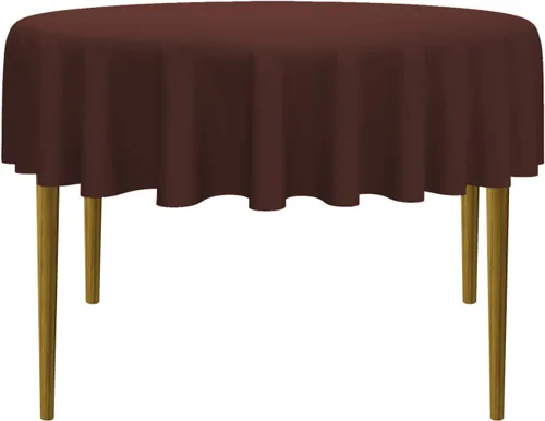 Miniatura 49 de Lann's Linens - 10 manteles redondos de tela de poliéster para bodas/banquetes/restaurantes (varios colores y tamaños)