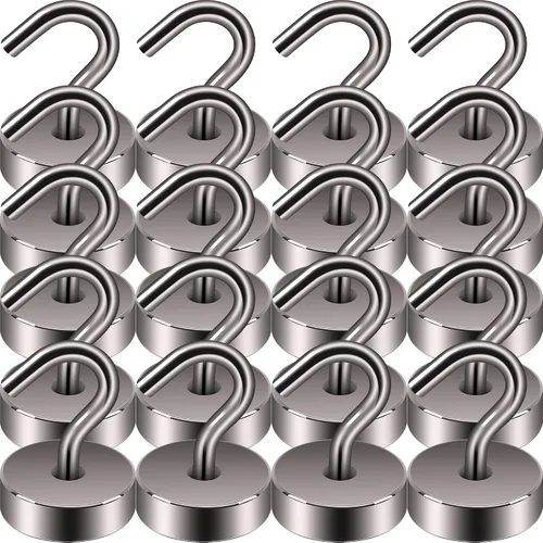 Miniatura 55 de Neosmuk Ganchos magnéticos, esenciales para cruceros, más de 32 libras, ganchos magnéticos resistentes para cabinas de cruceros, refrigerador