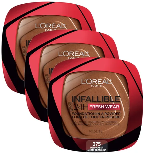 Miniatura 9 de L'Oreal Paris - Maquillaje base en polvo Infallible Fresh Wear, Porcelain 010 (porcelana 010), 0.31 onzas