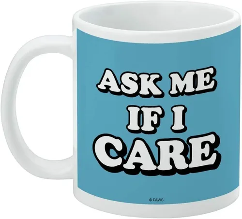 Miniatura 3 de Garfield - Taza de café de cerámica con texto en inglés «Ask Me If I Care», tazas de regalo novedosas para café, té y bebidas calientes, 11 onzas