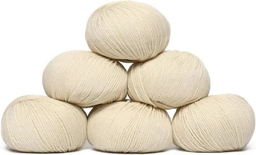 Miniatura 75 de 100% Hilo de Lana de Alpaca Bebé (Juego de 3 Madejas, 150 Gramos) Peso DK - Hecho en Perú - Celestialmente Suave y Perfecto para Tejer y Ganchillo