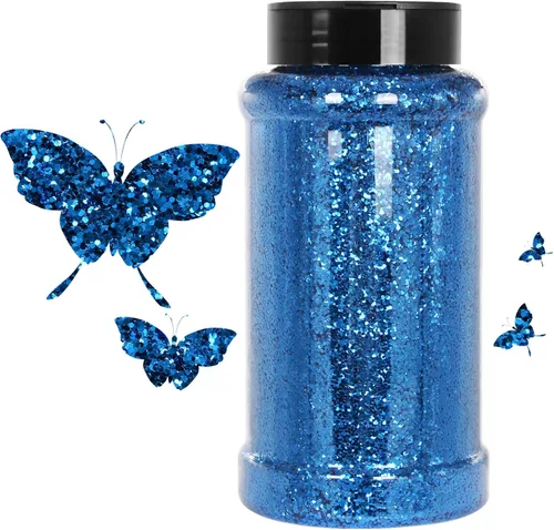 Miniatura 24 de Purpurina blanca ultrafina, 16 oz (1 lb), purpurina fina para manualidades de resina, uñas, vasos, slime, cosméticos y decoración de festivales
