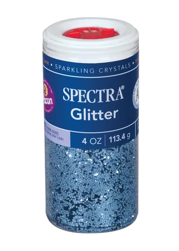 Spectra Arts & Crafts - Brillantina, azul cielo, 4 onzas, 1 tarro