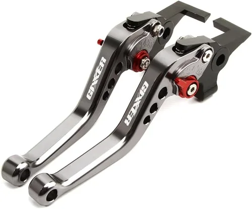 Miniatura 5 de KAnduo M para Suzuki GIXXER 250 SF GIXXER 150 125 SF250 2020-2022 motocicleta CNC corto ajustable freno embrague palancas Y (Color : todo negro B)