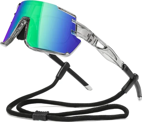 Miniatura 23 de Gafas de Sol Polarizadas para Ciclismo para Hombres y Mujeres con Protección UV con Clip para Miopía para Béisbol, Ciclismo, Carrera, MTB