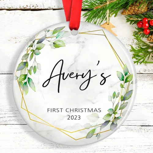 Miniatura 4 de Adornos de Navidad personalizados para camión volquete, adorno personalizado para bebé, adornos para árbol de Navidad para niños, adornos de camión