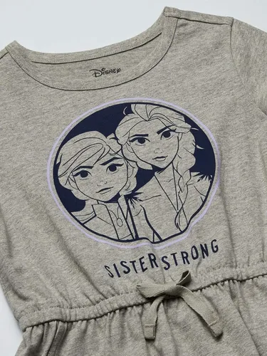 Miniatura 2 de Tienda Essentials Disney Marvel Star Wars Frozen Vestido de punto de manga corta para niñas y niños pequeños, paquete de 2