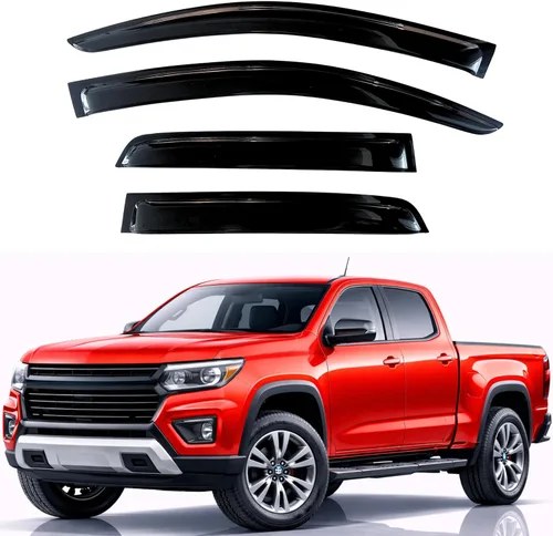Miniatura 89 de KPY Visor de ventana compatible con Hyundai Tucson 2021-2025, 4 piezas de deflector de ventilación para ventana lateral, estilo Mugen, protector