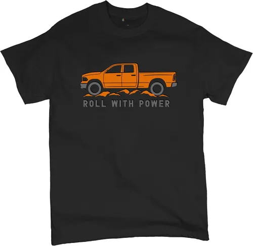 Miniatura 189 de Tee Hunt Camisetas gráficas y camisetas sin mangas para hombre Roll with Power Pickup Truck