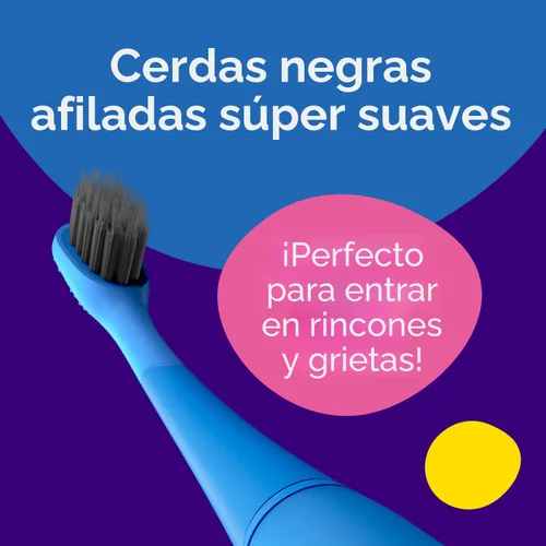 Miniatura 5 de Cepillo de dientes eléctrico Burst para niños y niños pequeños (azul) Cerdas suaves Temporizador de dos minutos Batería recargable Mango