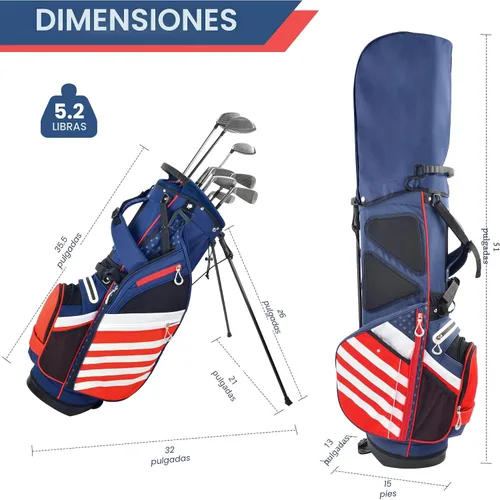 Miniatura 2 de BOBOPRO Bolsa de Soporte de Golf, Ligera con Divisores Superiores de 14 Compartimentos, Bolsa de Transporte de Golf con 8 Bolsillos, Bolsa de Golf