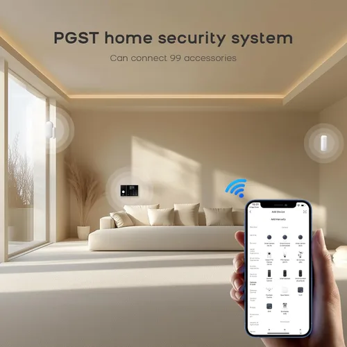 Miniatura 9 de Sistema de alarma de seguridad WiFi para el hogar PGST, kit de alarma de seguridad antirrobo inteligente inalámbrica para el hogar DIY de 24 piezas