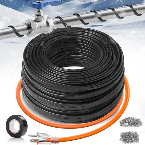Miniatura 15 de Heat Tape - Cable de calefacción de deshielo, para tubos de metal o plástico, para proteger tuberías de agua contra la congelación, temperatura
