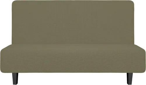 Miniatura 37 de Easy-Going - Funda elástica para futón, cubierta para sofá cama sin brazos, protector de muebles sin reposabrazos con parte inferior elástica