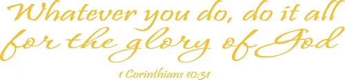 Miniatura 14 de 1 Corinthians 10:31 - Arte de pared Whatever You Do, Do It All for The Glory of God inspirador con cita bíblica