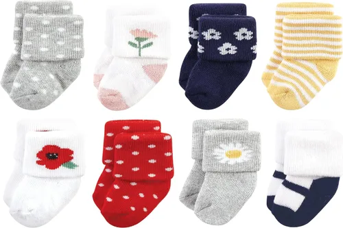 Miniatura 2 de Hudson Baby - Calcetines de algodón para bebés recién nacidos y Terry para niñas bebés