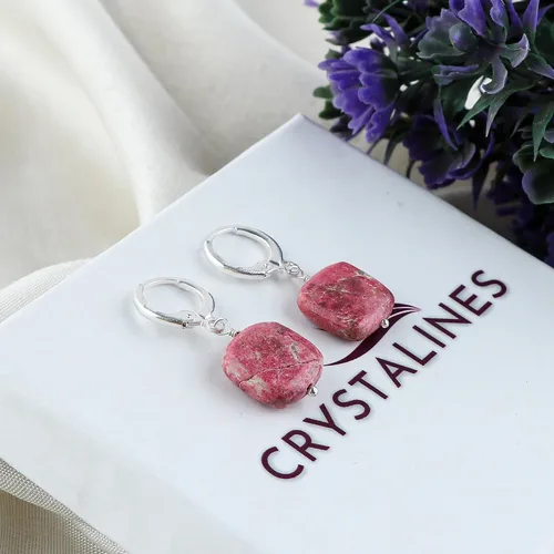 Miniatura 19 de Aretes de aro de cristal afganita natural Piedras afganas de alto grado Aretes chapados en plata Gota lisa Joyas de piedras preciosas hechas