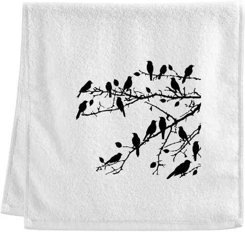 Miniatura 14 de Toallas de algodón suave para lavado facial, flores, acuarela, hortensias y parejas, flamencos, toallas de mano para entrenamiento, baño, juego de 2