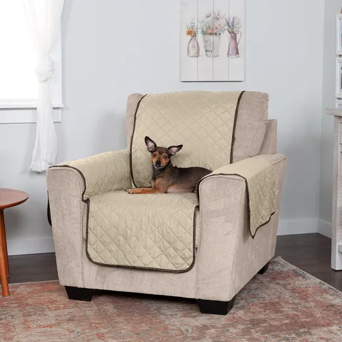 Miniatura 7 de Furhaven Protector de silla reversible y resistente al agua para perros, gatos y niños, funda acolchada Pinsonic de dos tonos para muebles de sala