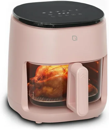 Miniatura 10 de WILLOW Eco Series - Freidora de aire 6 en 1 con cesta de vidrio, freidora de aire no tóxica de 5 cuartos de galón con pantalla digital, temperatura