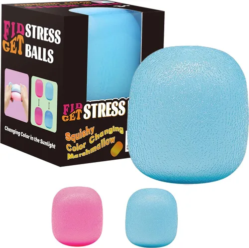 Miniatura 8 de Juguetes para ansiedad, pelotas antiestrés para niños y adultos, cambian de color en el sol, juguetes para ansiedad de azúcar de malta, bola de gel