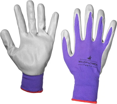 Miniatura 3 de Guantes de jardinería para mujeres y hombres, revestimiento de nitrilo para protección Multi colorido