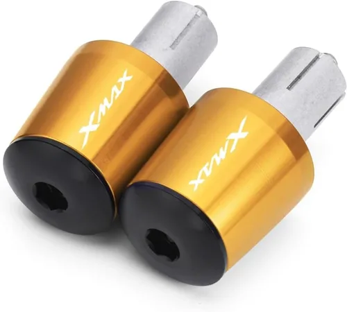 Miniatura 6 de Motorcycle CNC Aluminum Motorcycle Handlebar End 7/8" 22mm Handle Bar Ends Plugs Caps for XMAX300 XMAX400 Xmax X-MAX 125 250 300 400 Handle end Black