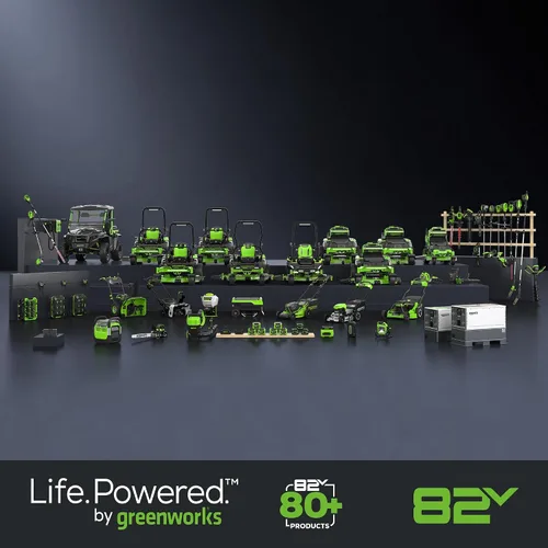 Miniatura 13 de Greenworks - Motosierra sin escobillas de 82 V, 16 pulgadas (2,4 kW) inalámbrica (225 cortes por carga), batería de 4,0 Ah y cargador rápido
