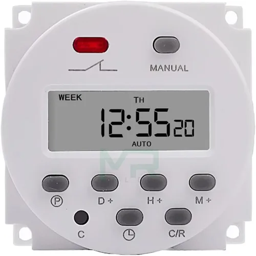Temporizador CN101A 220V 110V 24V 12V LCD digital temporizador de alimentación temporizador programable interruptor de tiempo relé 16A CN101 (tamaño