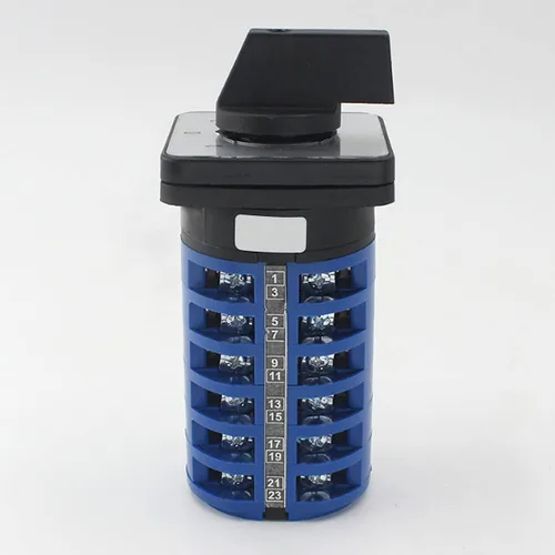 Miniatura 4 de Interruptor de cambio de 3 posiciones 24 terminales LW26-32 Ui 380V Ith 32A Universal Rotary Cam Selector Interruptor de transferencia Interruptores