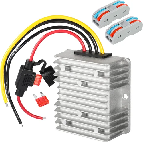 Miniatura 12 de Reductor de voltaje DC 8V-40V a 12V 3A 36W Convertidor de impulso automático de aumento y reducción de voltaje Módulo transformador impermeable