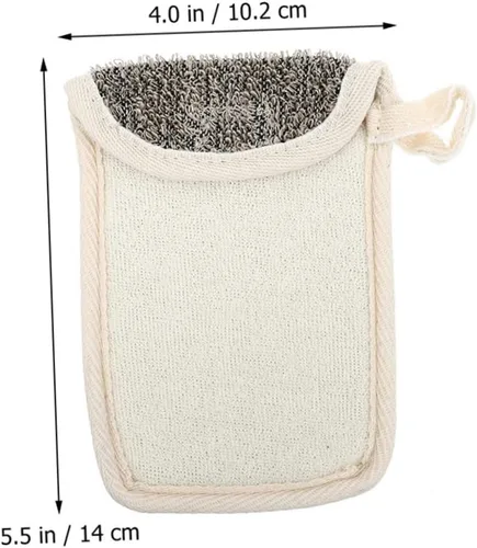 Miniatura 5 de KALLORY Bolsa organizadora de jabón de lino negro, 4 unidades, bolsa organizadora de esponja de limpieza, ahorradores de jabón para barra de jabón