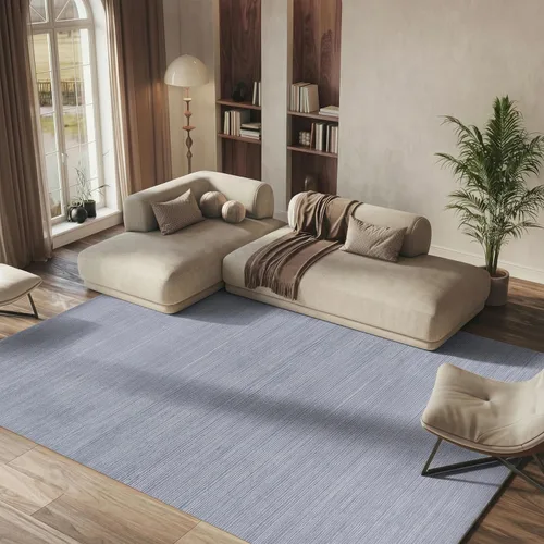 SAFAVIEH - Alfombra de 9x12 pies, colección Vision, grande, color plateado, diseño moderno ombré, no suelta pelusa y fácil de limpiar, ideal para