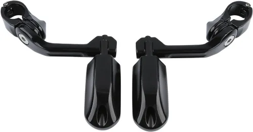 Miniatura 7 de XFMT Tabla de piso para pasajero + protectores de motor de carretera de 1-1/4" (32mm) con reposapiés para carretera para modelos de Harley Estribos