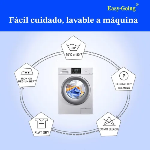Miniatura 8 de Easy-Going Juego de edredón reversible tamaño twin con 1 edredón y 1 funda decorativa, cubierta suave de edredón para cama, colcha de microfibra