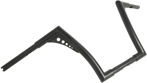 Miniatura 23 de XFMT - Manubrio de motocicleta color negro de 10" de elevación Batwing APE con colgadores de 1-1/4" para Harley Sportster XL Softail Dyna Road King