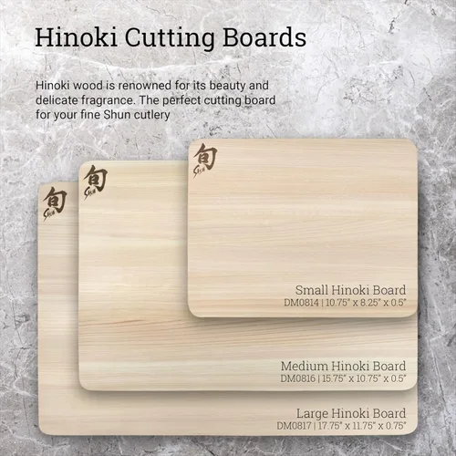Miniatura 3 de Shun Cutlery - Tabla de cortar grande Hinoki, 17.75" x 11.75" pulgadas, tabla de cortar japonesa de madera grande para cocina, madera medianamente
