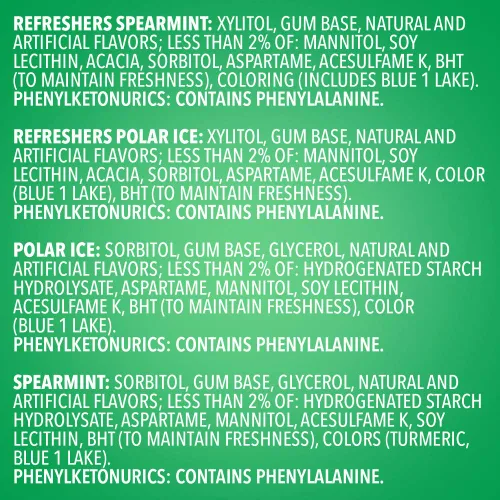 Miniatura 2 de EXTRA Spearmint & Polar Ice - Goma de mascar sin azúcar, surtido a granel, 15 palitos y 40 piezas (2 paquetes de botellas y 12 paquetes individuales)