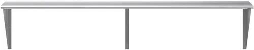 Miniatura 4 de AmGood Estante tubular de pared de acero inoxidable NSF de 18 pulgadas x 72 pulgadas Estantería de metal resistente para electrodomésticos