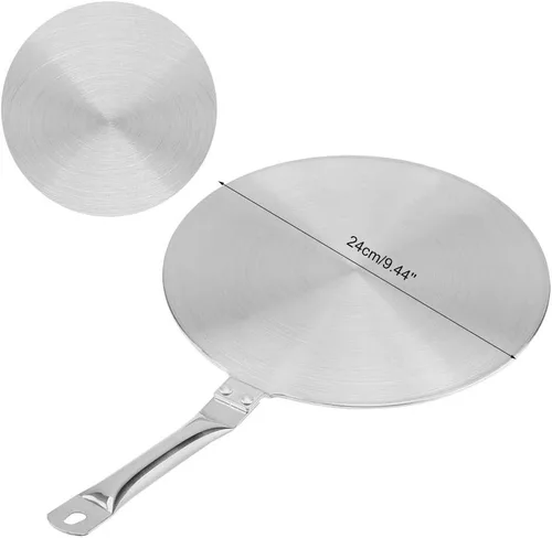 Miniatura 4 de Difusor de placa de inducción de acero inoxidable - Distribuidor de calor de 20/9.4 in para cocinas de gas/eléctricas