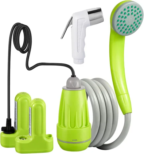 Miniatura 9 de KEDSUM Ducha portátil, bomba de ducha portátil con batería recargable, ducha portátil para campamento, cabezal de ducha portátil al aire libre