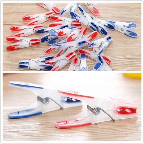 Miniatura 4 de Clips de plástico resistentes antideslizantes para secar la ropa, pinzas resistentes para viajes, paquete de 24