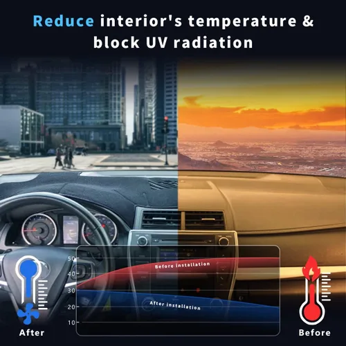 Miniatura 2 de auovo Cubierta de salpicadero compatible con Toyota Camry 2012-2017, accesorios protector de sombrilla antideslizante cubierta de alfombra