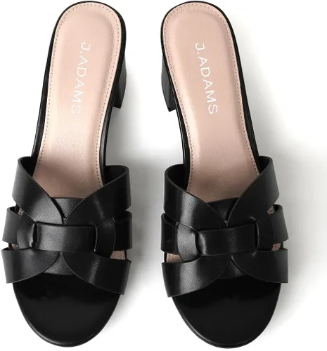 Miniatura 3 de J. Adams Nori Mules para mujer - Sandalias elegantes de tacón de bloque